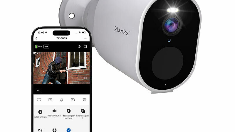 7links Akku-Outdoor-IP-Überwachungskamera IPC-930