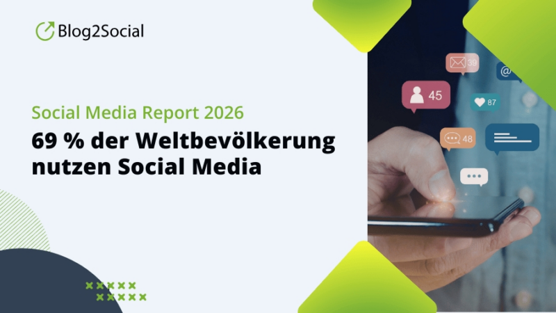 69 % der Weltbevölkerung nutzen Social Media