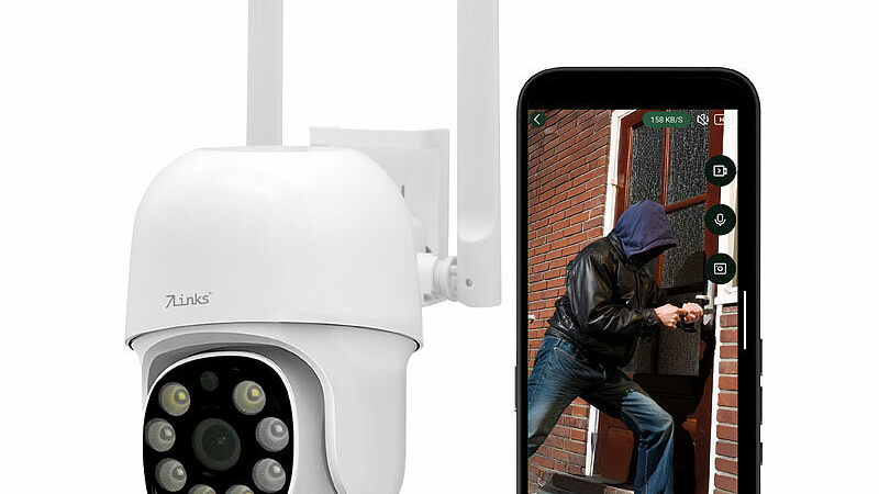 7links WLAN-Pan-Tilt-Outdoorkamera IPC-905.track