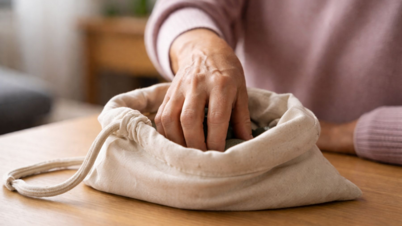 Ergotherapie im Krupp Krankenhaus: Sensorik üben mit dem Tastbeutel