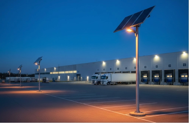 Sicherheitsrisiko Dunkelzone: Wie autarke Lichtsysteme die Logistikbranche revolutionieren