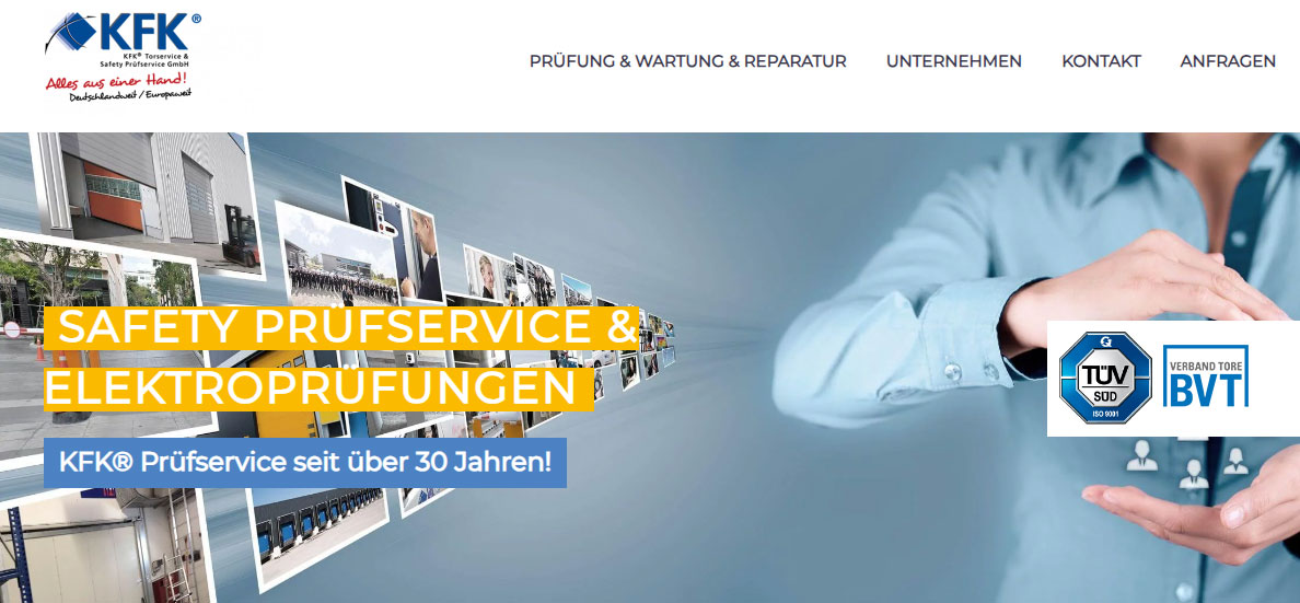Torservice Bayern: KFK Prüfservice stärkt Sicherheit für Industrie und Gewerbe
