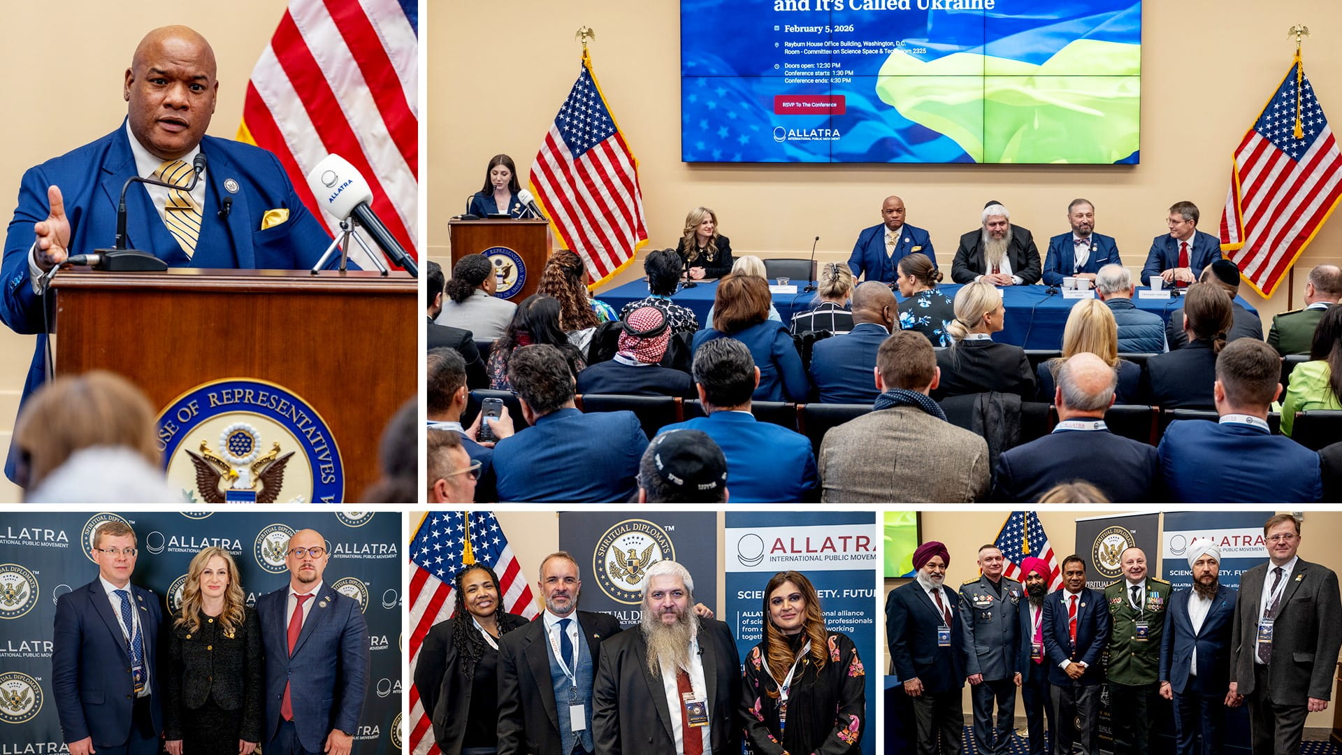 „Freiheit hat einen Namen – Ukraine“: ALLATRA-Konferenz mit Politikern, Militärs und Geistlichen im US-Kapitol