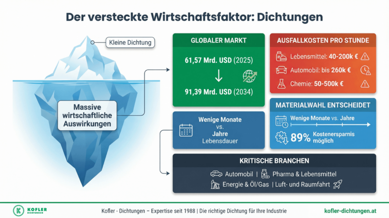 Der versteckte Wirtschaftsfaktor: Wie die richtige Dichtung Milliarden für die Industrie sichert