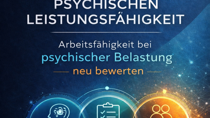 Neues Verfahren zur Einschätzung psychischer Leistungs- und Arbeitsfähigkeit