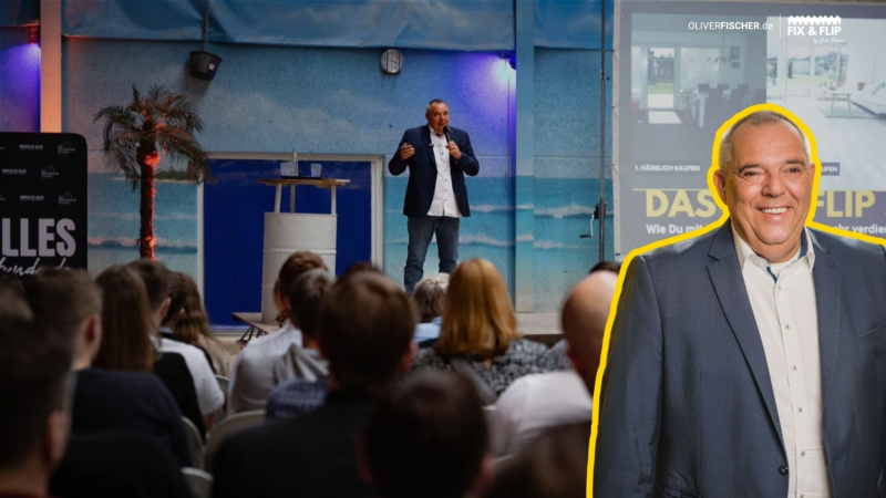 Immobilien-Experte Oliver Fischer begeistert über 200 Teilnehmer in Bochum: „Der erste Deal ist der wichtigste“