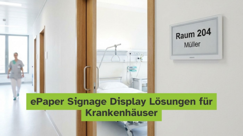 ePaper Display Lösungen für Pflege- & Krankenhäuser