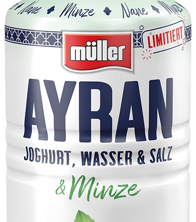 Molkerei Alois Müller erweitert Ayran Sortiment mit Müller Ayran Limited Edition