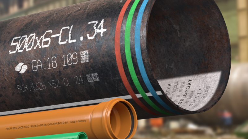 Kennzeichnung gibt jedem Rohr eine Identität