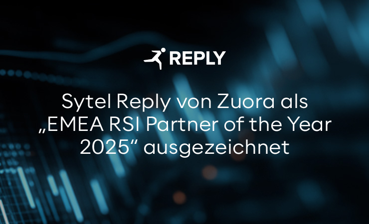 Sytel Reply von Zuora als „EMEA RSI Partner of the Year 2025“ ausgezeichnet – Fokus auf wertbasierte Monetarisierung für KI