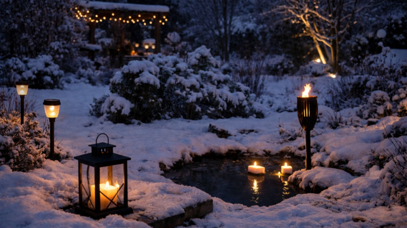 Gartenbeleuchtung im Winter: Norbert Seeger über Solarlichter, Kerzen und LED-Ideen