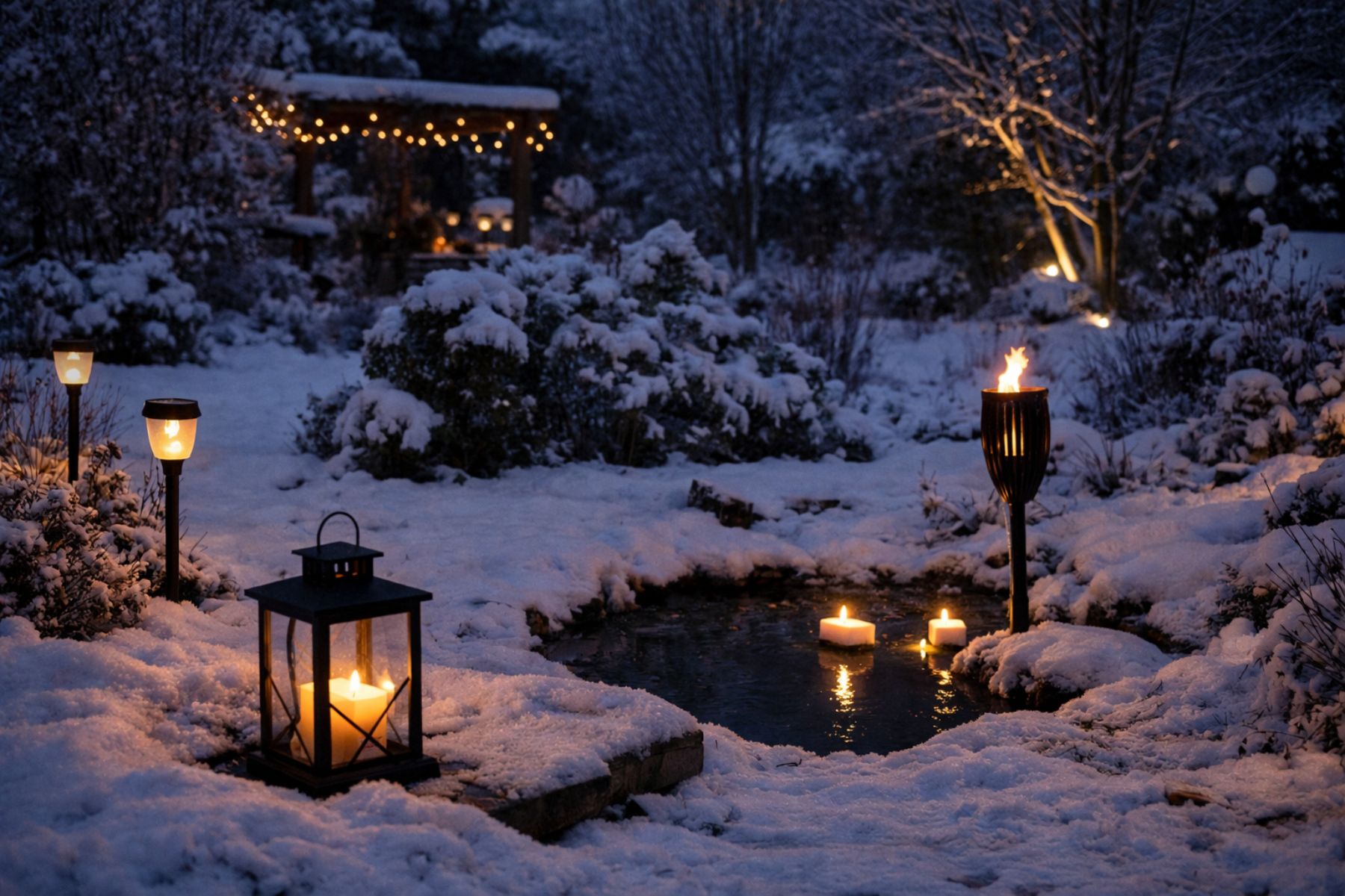 Gartenbeleuchtung im Winter: Norbert Seeger über Solarlichter, Kerzen und LED-Ideen