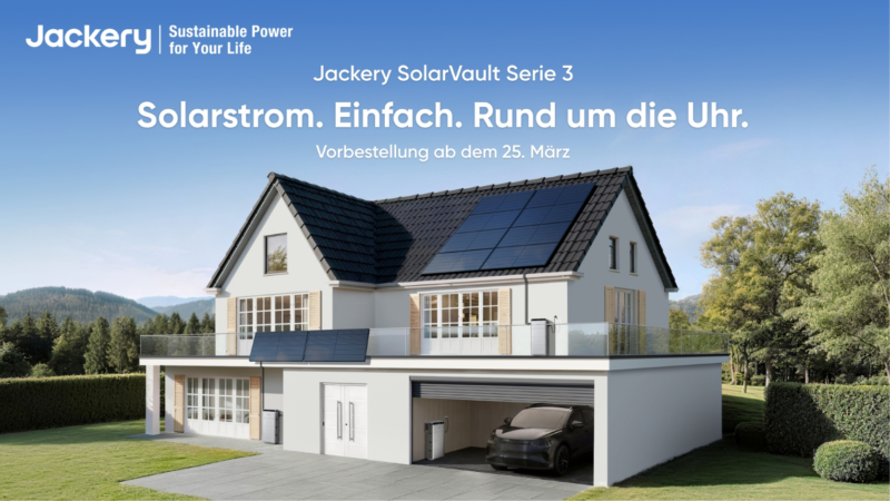 Jackery startet Vorverkauf seiner Heimspeicher-Serie