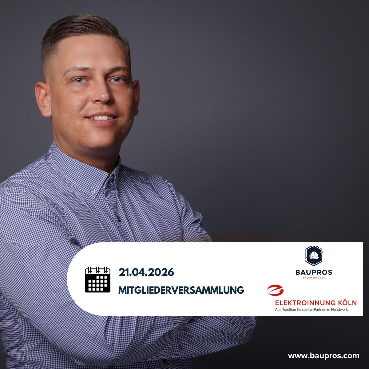 BauPROS wird Mitglied der Elektroinnung Köln