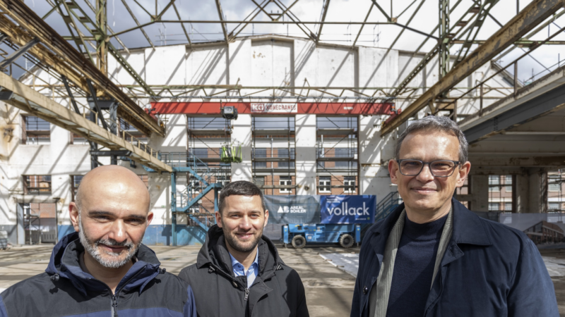 Richtfest „rückwärts“ für das Gebäude 21 auf dem Areal Böhler