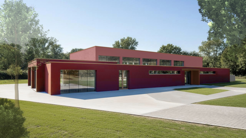 Abbrucharbeiten an der Eisweinhalle Dromersheim gestartet