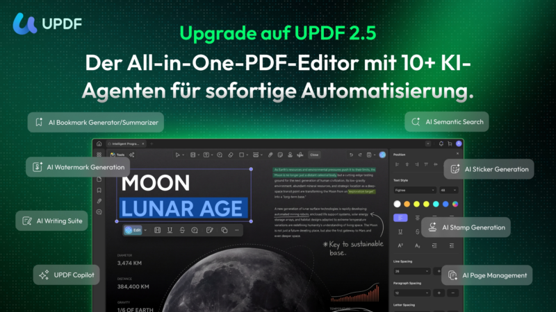 UPDF 2.5 offiziell gestartet: Der erste PDF-Editor mit autonomen KI-Agenten