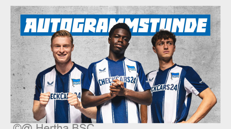 Blau-weiße Fannähe in Charlottenburg: Hertha BSC Profis hautnah in der WILMA