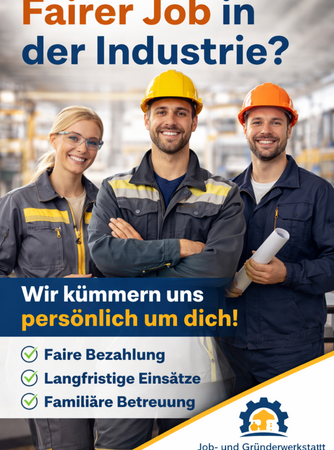Familiäre Zeitarbeit in der Industrie: Job- und Gründerwerkstatt setzt neue Maßstäbe