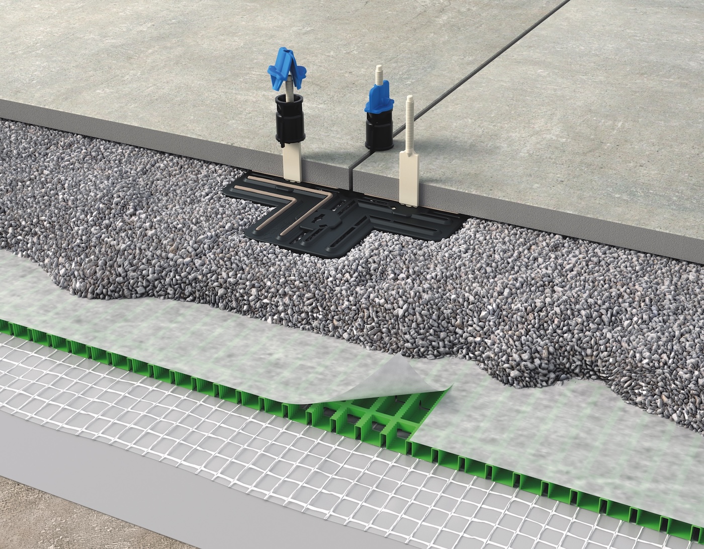 Damit Terrassenplatten nicht auf Wanderschaft gehen