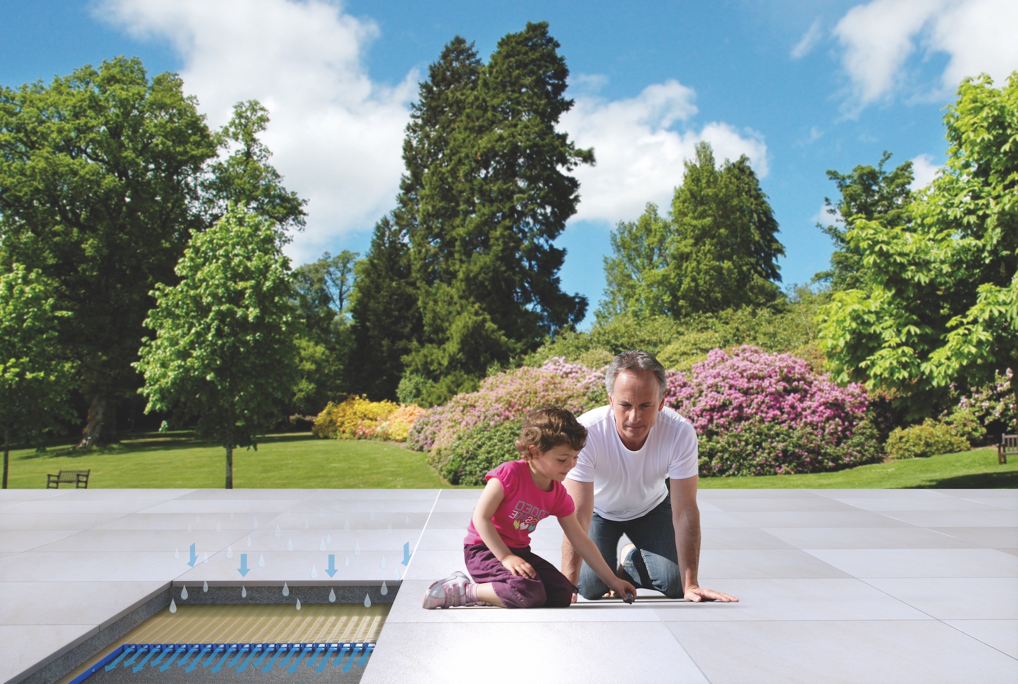 40 Jahre kapillarbrechende Flächendrainage: Eine Innovation verändert den Außenbereich