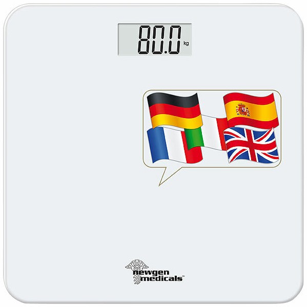 newgen medicals Sprechende Personenwaage, bis 250 kg