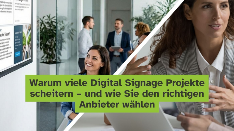 Warum viele Digital Signage Projekte scheitern