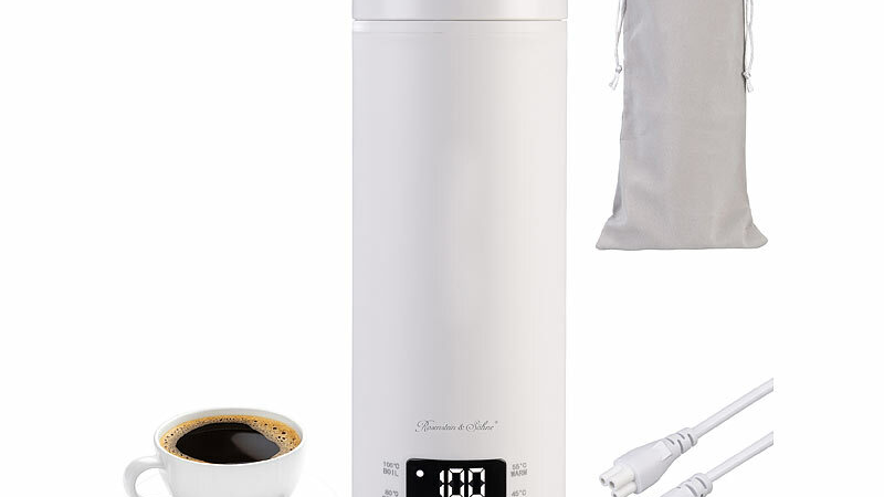 Rosenstein & Söhne Reise-Wasserkocher & Isolierkanne