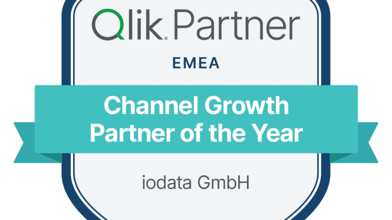 iodata GmbH als Qlik EMEA Channel Growth Partner 2025 ausgezeichnet