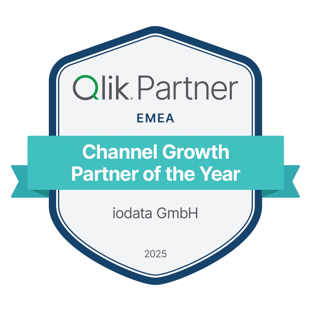 iodata GmbH als Qlik EMEA Channel Growth Partner 2025 ausgezeichnet