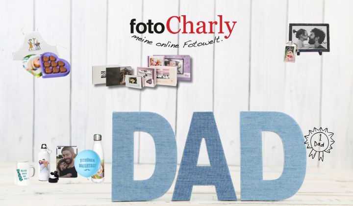 Aktion zum Vatertag 2026: 20% Rabatt auf Fotogeschenke & Fotobücher