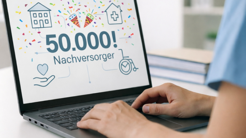 50.000 geknackt: Nachversorger-Netzwerk des Entlass-Managers vom Verbund Pflegehilfe erreicht neuen Meilenstein