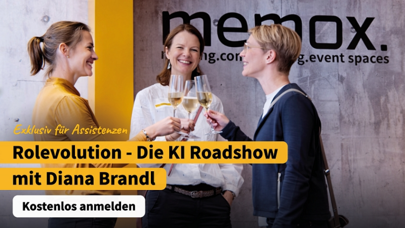 Rolevolution: memox startet KI-Roadshow für Assistenzen in sieben Städten