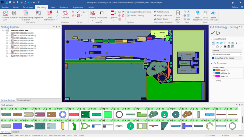 Passende Drehung für effiziente Materialnutzung