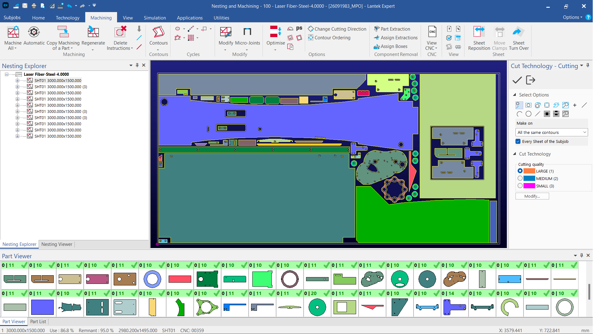 Passende Drehung für effiziente Materialnutzung