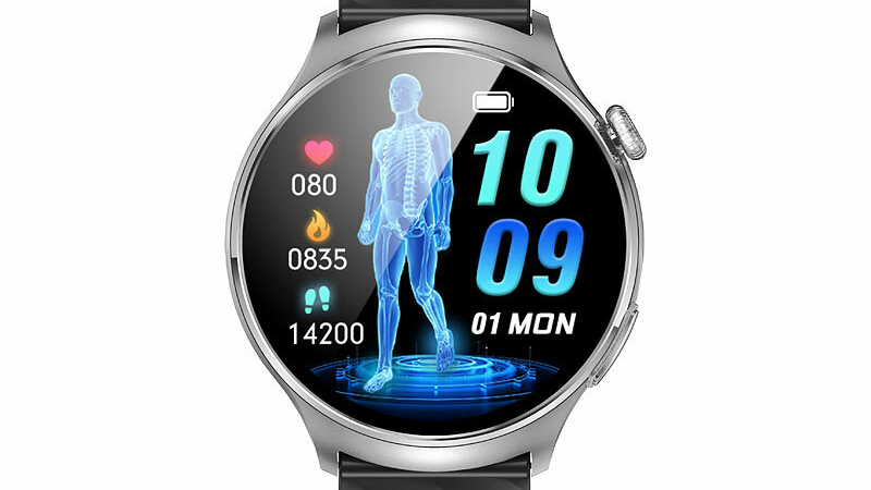 newgen medicals Vitaluhr FBT-230 mit App, AMOLED