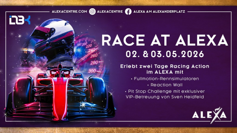 ALEXA Shoppingcenter lädt zum Erlebniswochenende mit verkaufsoffenem Sonntag